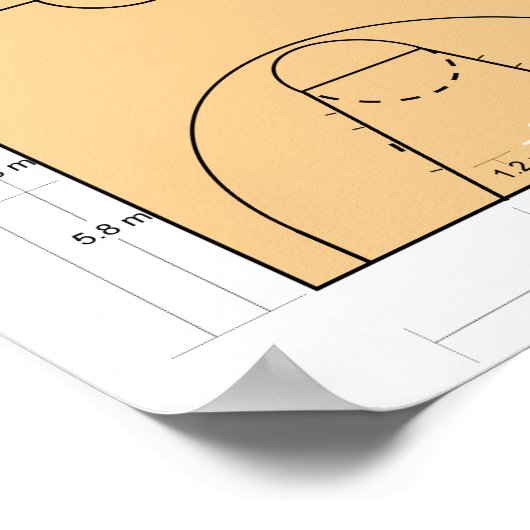 Basketballtrainer Poster (Ecke)