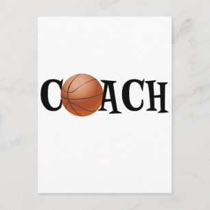 Basketballtrainer Postkarte