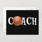 Basketballtrainer Postkarte (Vorne/Hinten)