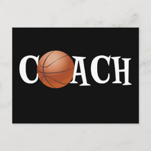 Basketballtrainer Postkarte