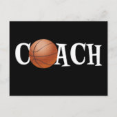 Basketballtrainer Postkarte (Vorderseite)