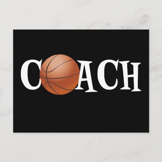 Basketballtrainer Postkarte (Vorderseite)