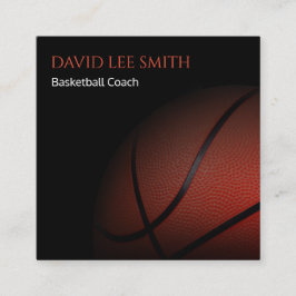 Basketballtrainer Quadratische Visitenkarte