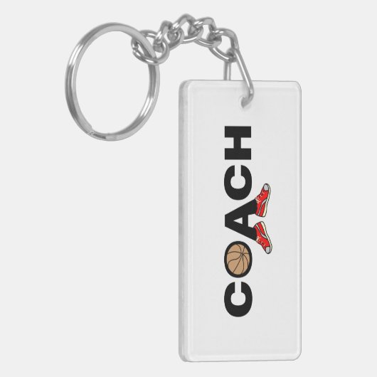 Basketballtrainer Schlüsselanhänger (Vorderseite links)