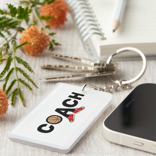 Basketballtrainer Schlüsselanhänger (Vorderseite rechts)