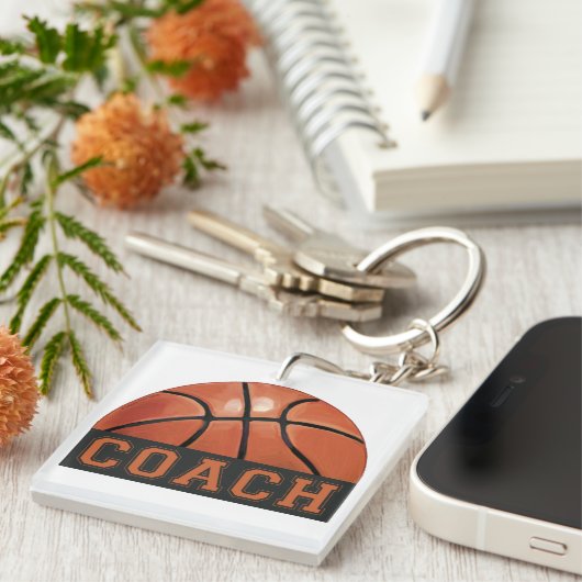 Basketballtrainer Schlüsselanhänger (Vorderseite rechts)