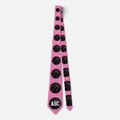 Basketballtrainer/Spieler - Farbe/Buchstaben des M Krawatte (Vorderseite)