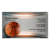 Basketballtrainer | Sport Magnetische Visitenkarte (Vorderseite)