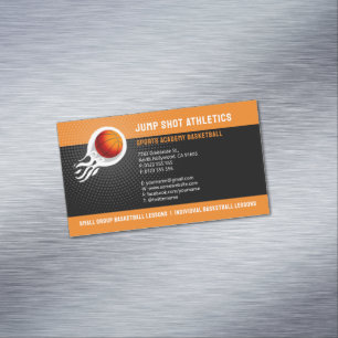 Basketballtrainer   Sport Trainer Magnetische Visitenkarte