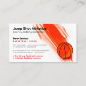 Basketballtrainer | Sport Trainer Visitenkarte (Vorderseite)