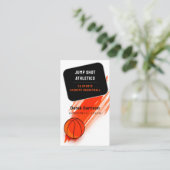 Basketballtrainer | Sport Trainer Visitenkarte (Stehend Vorderseite)