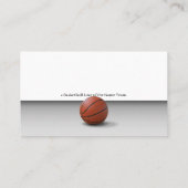 Basketballtrainer | Sport Trainer Visitenkarte (Rückseite)