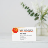Basketballtrainer | Sport Trainer Visitenkarte (Stehend Vorderseite)