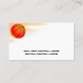 Basketballtrainer | Sport Trainer Visitenkarte (Rückseite)