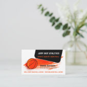 Basketballtrainer | Sport Trainer Visitenkarte (Stehend Vorderseite)
