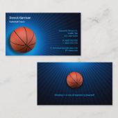 Basketballtrainer | Sport Visitenkarte (Vorne/Hinten)