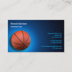 Basketballtrainer   Sport Visitenkarte