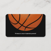 Basketballtrainer | Sport Visitenkarte (Rückseite)