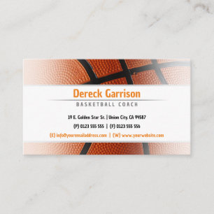 Basketballtrainer Sport Visitenkarte