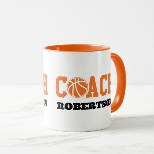 Basketballtrainer Tasse (VorderseiteRechts)