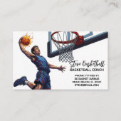 Basketballtrainer Trainer Visitenkarte (Vorderseite)