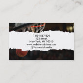 Basketballtrainer Visitenkarte (Rückseite)