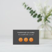 Basketballtrainer Visitenkarte (Stehend Vorderseite)