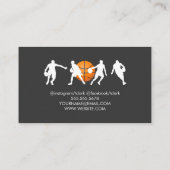 Basketballtrainer Visitenkarte (Rückseite)