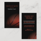 Basketballtrainer Visitenkarte (Vorne/Hinten)