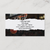 Basketballtrainer Visitenkarte (Rückseite)