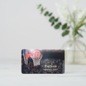 Basketballtrainer Visitenkarte (Stehend Vorderseite)