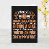 Basketballtrainer zu sein ist einfach karte (Gelbe Blume)