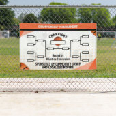Basketballturnier-Brackets 8 Mannschaften Banner (Insitu)