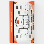 Basketballturnier-Brackets 8 Mannschaften Banner (Vertikal)