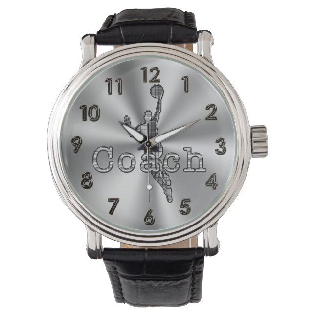 Basketballuhr, Geschenke für Basketball-Traineride Armbanduhr (Vorderseite)