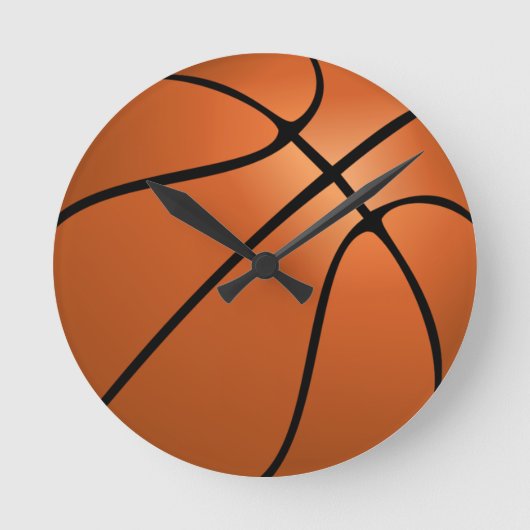 Basketballuhr Runde Wanduhr (Vorderseite)