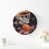 Basketballvermessung Große Wanduhr (Zuhause)