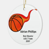 Basketballverzierung Keramik Ornament (Links)