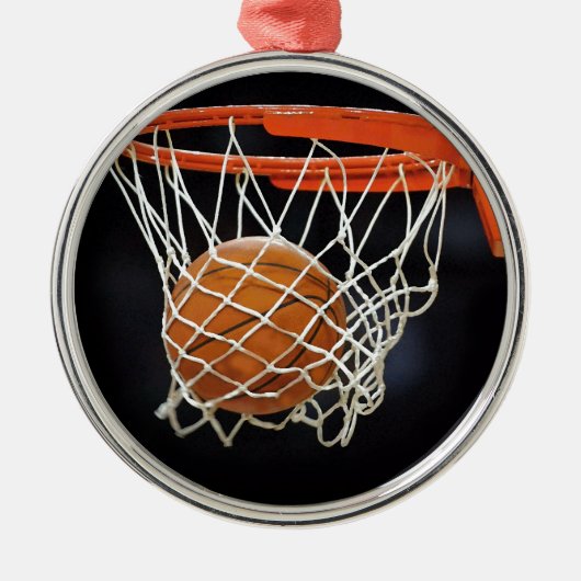 Basketballverzierung Ornament Aus Metall (Vorne)