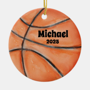 Basketballverzierung, Ornament, Kinder Sport Keramik Ornament