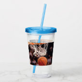 Basketballwertung Acryltrinkbecher (Rückseite)