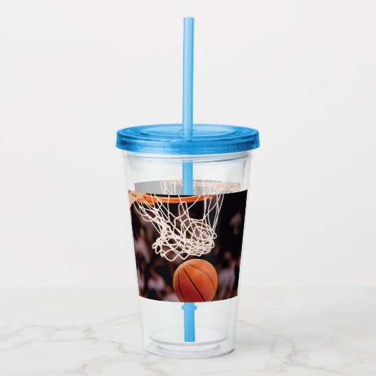 Basketballwertung Acryltrinkbecher (Vorderseite)