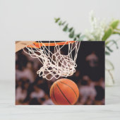 Basketballwertung Dankeskarte (Stehend Vorderseite)