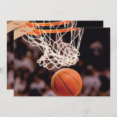 Basketballwertung Dankeskarte (Vorne/Hinten)