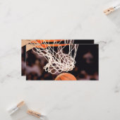 Basketballwertung Karte (Vorderseite/Rückseite Beispiel)