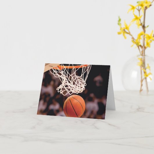 Basketballwertung Karte (Gelbe Blume)