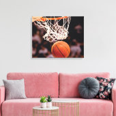 Basketballwertung Leinwanddruck (Insitu (Wohnzimmer))