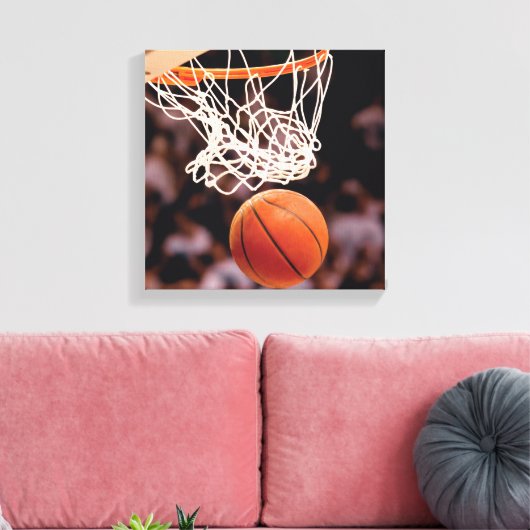 Basketballwertung Leinwanddruck (Insitu (Wohnzimmer))