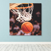 Basketballwertung Leinwanddruck (Insitu (Holzboden))