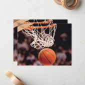 Basketballwertung Mitteilungskarte (Vorderseite/Rückseite Beispiel)